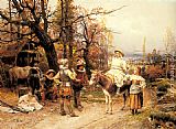 A Halt along the Way by Cesare-Auguste Detti